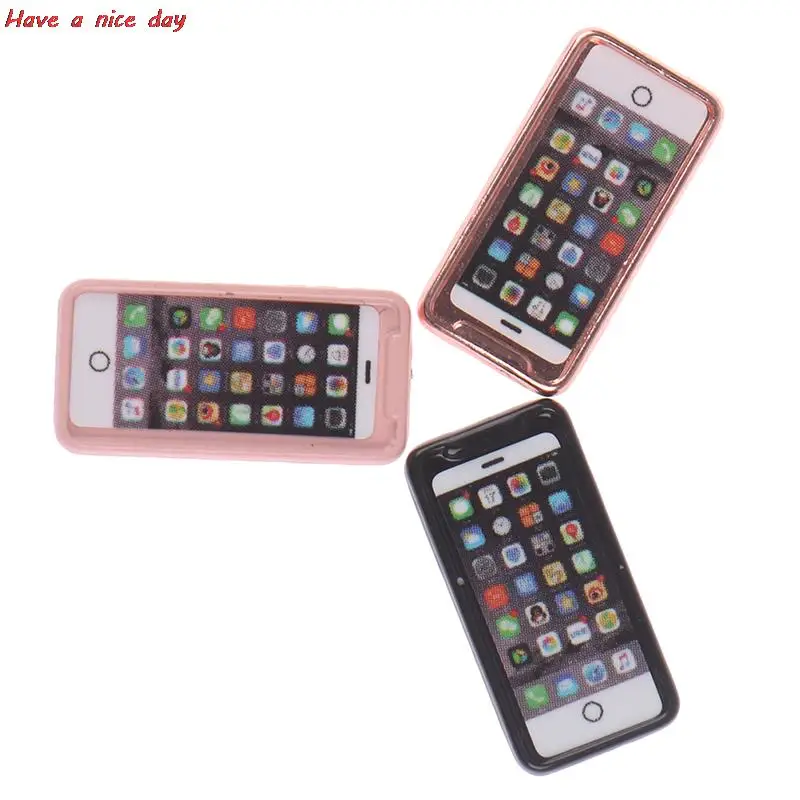 

Mini Phone Dollhouse Miniature Toy 1Pcs Kitchen Living Room Accessories Mobile phone model Toy phone