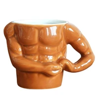 1pc ceramic lovely muscle mug coffee milk cups tea mugs drinking cup for coffee latte cappuccino milk tea drinkware