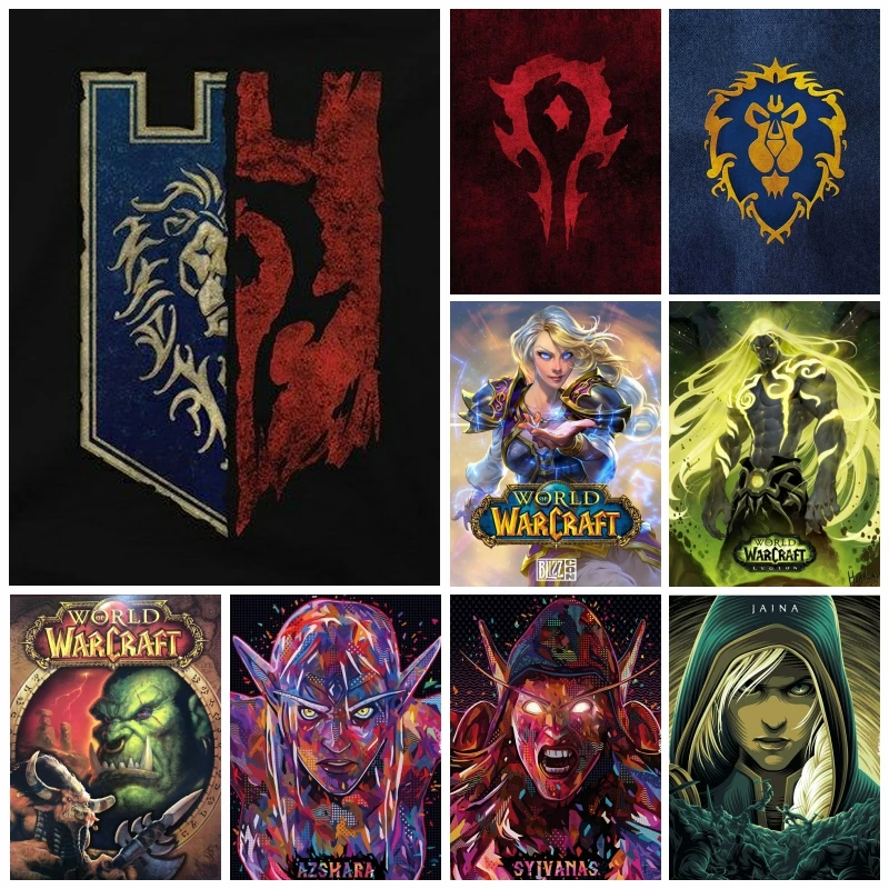 World Of Warcraft Hero 5d ภาพวาดเพชร Cross Stitch ชุดรูปแบบ Windrunner โปสเตอร์ผนัง Mosaic Art ของขวัญหัตถกรรม Decor