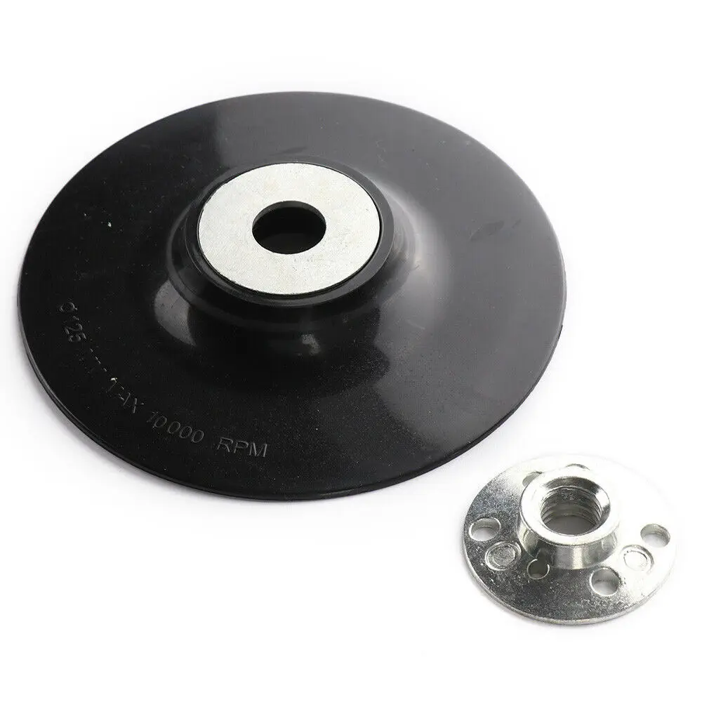 

125mm Rubber Backing Pad M14 Fit 5 Inch Fibre Discs Use On Angle Grinder Props