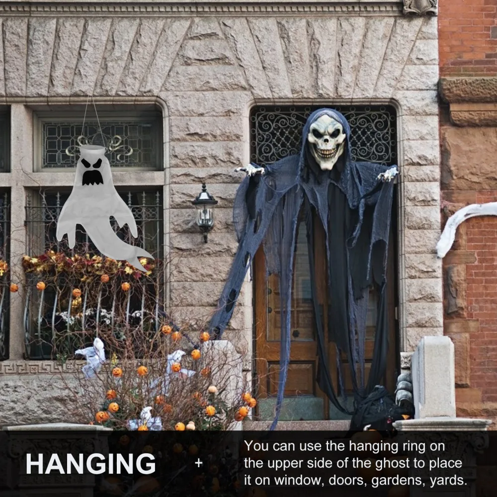 

1Pc Creepy Ghost Pendant Outdoor Hanging Adornment Prop (White)