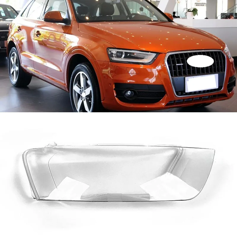 

Lofty Richy For Audi Q3 2010-2015 Headlight Transparent Lampshade Headlight Mask Boutique Cover Lamp Shade Headlamp Shell Glass