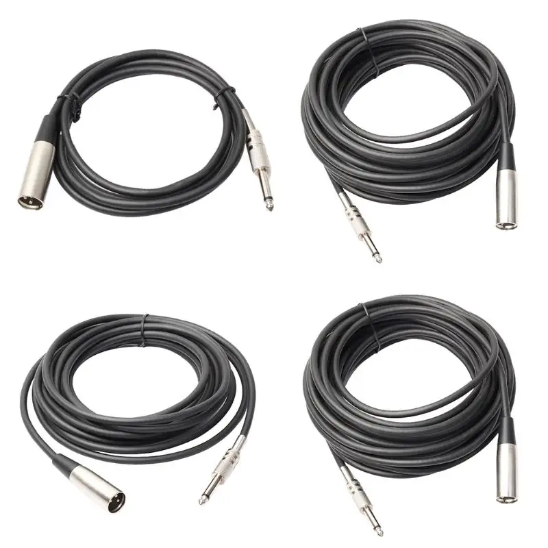 Кабель для микрофона 1 8 м/3 м XLR с 3 контактным штекером на 1/4 дюйма|Кабели VGA| |