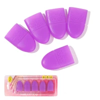 nail art silicone soak off removal caps gel polish clips fingertips remover reusable
