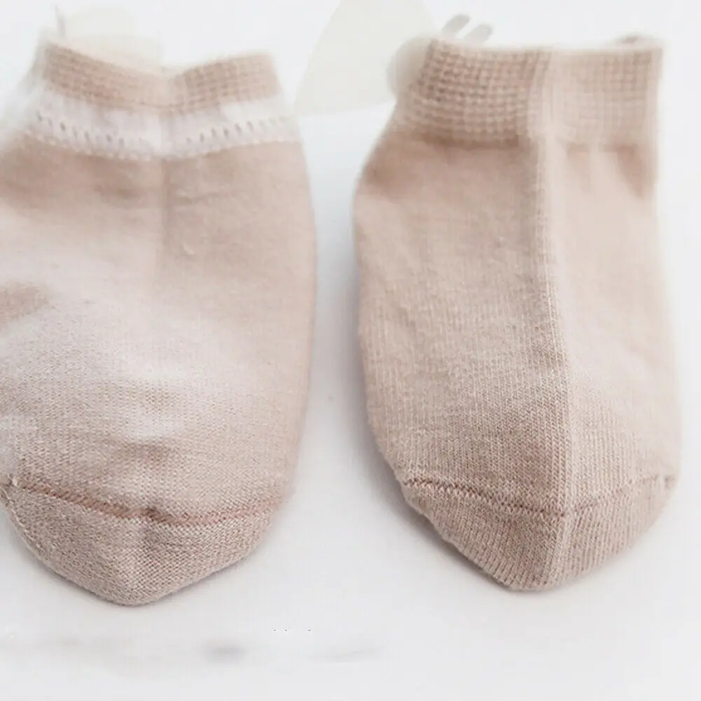 Pudcoco 4 Styles 3Pair/Set Toddler Girl Socks Cute Baby Kids Breathable Soft Cotton Children Lace Bow 0-3Y | Мать и ребенок