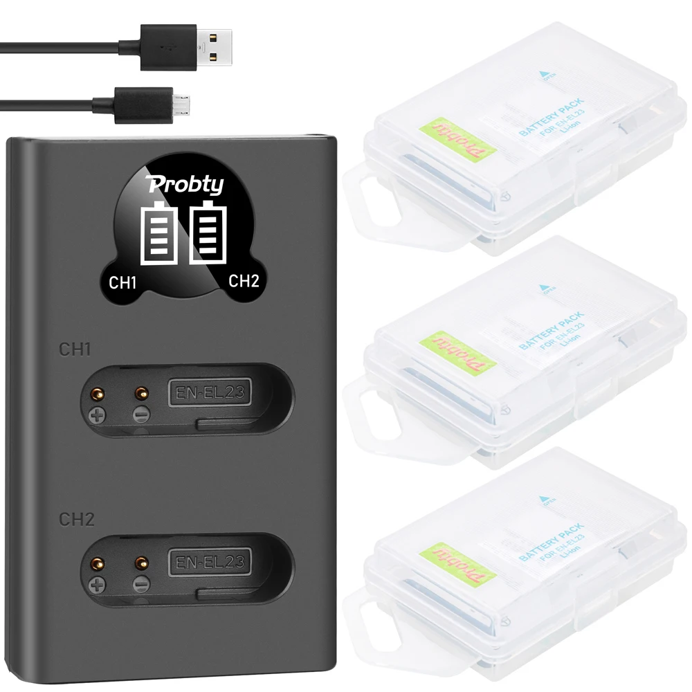 EN EL23 Батарея или двойной Зарядное устройство для цифровой камеры Nikon Coolpix B700 P600 P610s