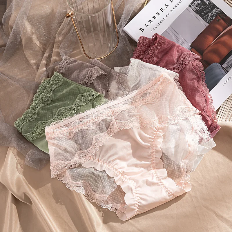

Female Lace Hollow Lady Underwear Sexy Threaded Underpants Cotton Cloth Trend Women Simple Panties Panties Sexy Underwear