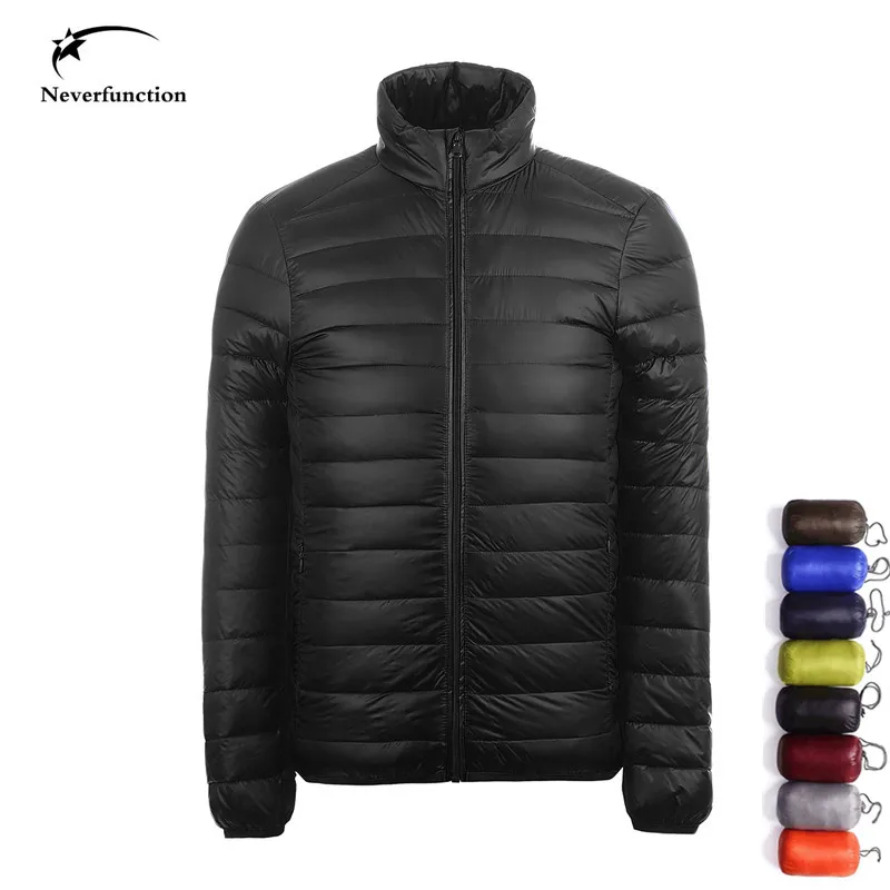2019 брендовая осенне зимняя мужская легкая пуховая куртка Сверхлегкий белый
