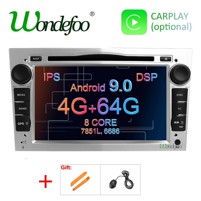 Ips DSP Android 9,0 4G 2 DIN dvd-плеер для Opel Vauxhall Astra H G J Vectra Antara Zafira Corsa Vivaro Meriva Veda gps радио ПК