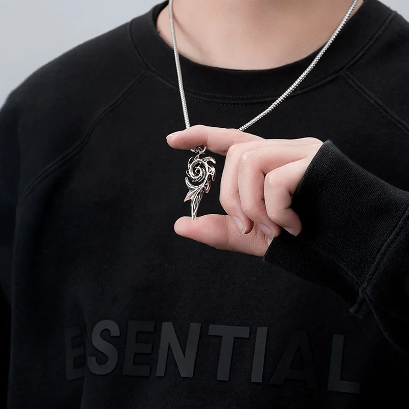 

Цепочка с подвеской в стиле хип-хоп из титановой стали