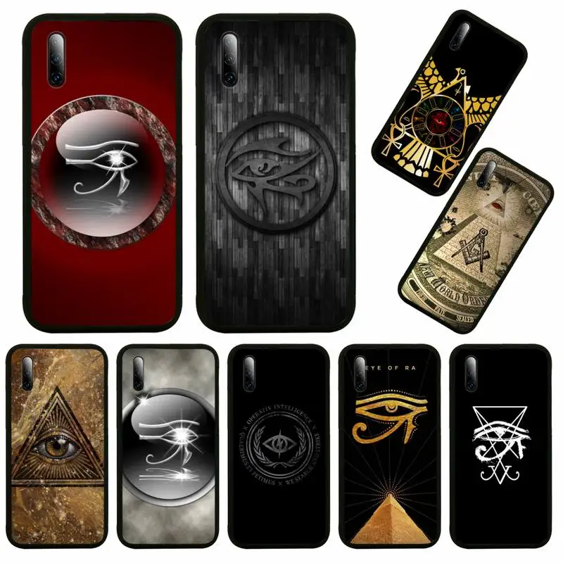 

Sacred Eye of Horus Egypt Fresco Phone Case For Huawei P9 P10 P20 P30 P40 Novi Lite Pro Smart Cover