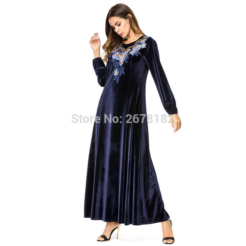 Дубай Абая бархат кисточкой жемчуг бисер драпированные тонкие мусульманские