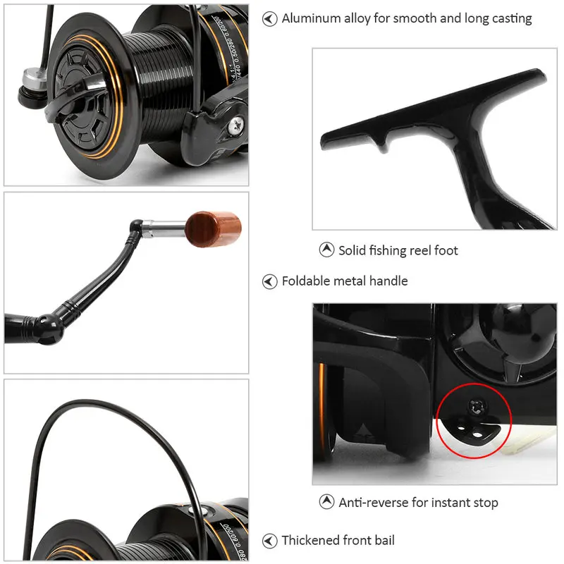 Рыболовная катушка рыболовная спиннинговая 11 + 1 шарикоподшипник для ловли карпа