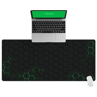 green 3d hexagon office computer desk mat table keyboard big mouse pad laptop cushion desk non slip mat gamer mousepad mat