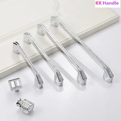 Хрустальный комод вытяжные круглые ручки для ящиков стеклянные стразы ручка