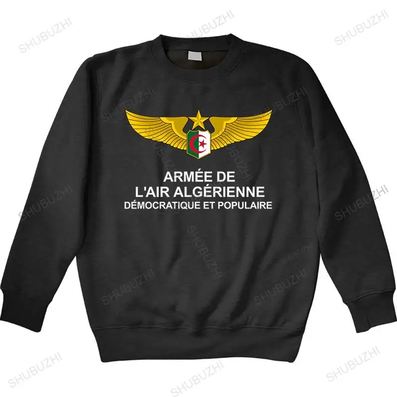 

men autumn sweatshirt black high quality hoodies ARMEE DE L'AIR ALGERIENNE man hoody unisex shubuzhi cotton hoodie for boys