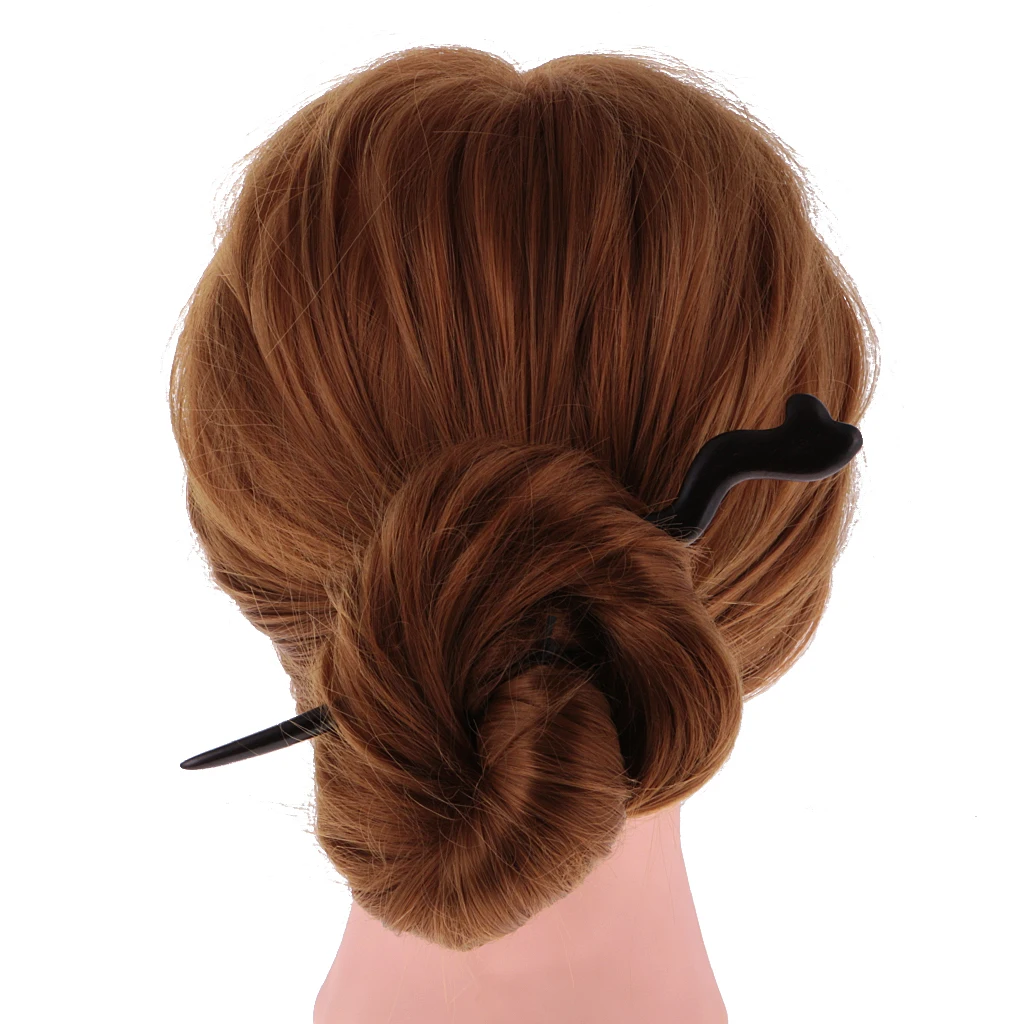 6 шт. Китайская классическая женская заколка для волос ручная работа черная