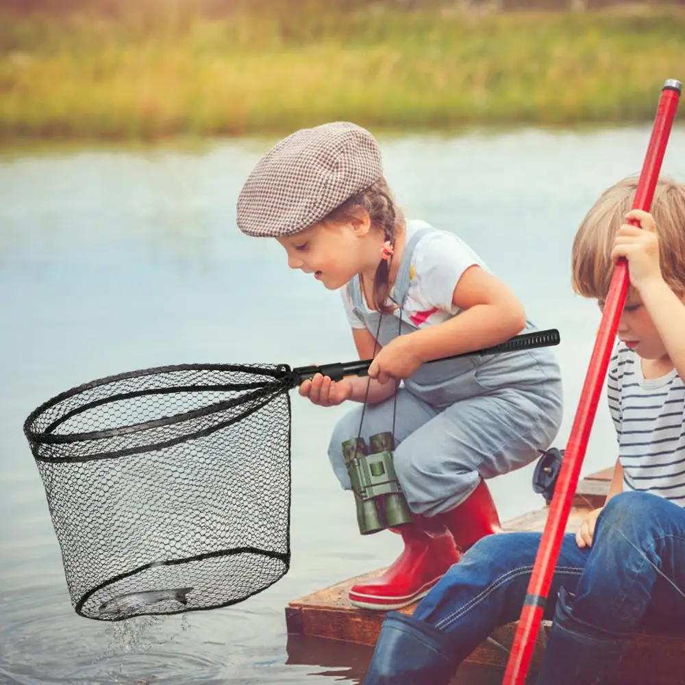 Рыболовная сеть Magreel алюминиевая ручная с прорезиненной речной и морской струей