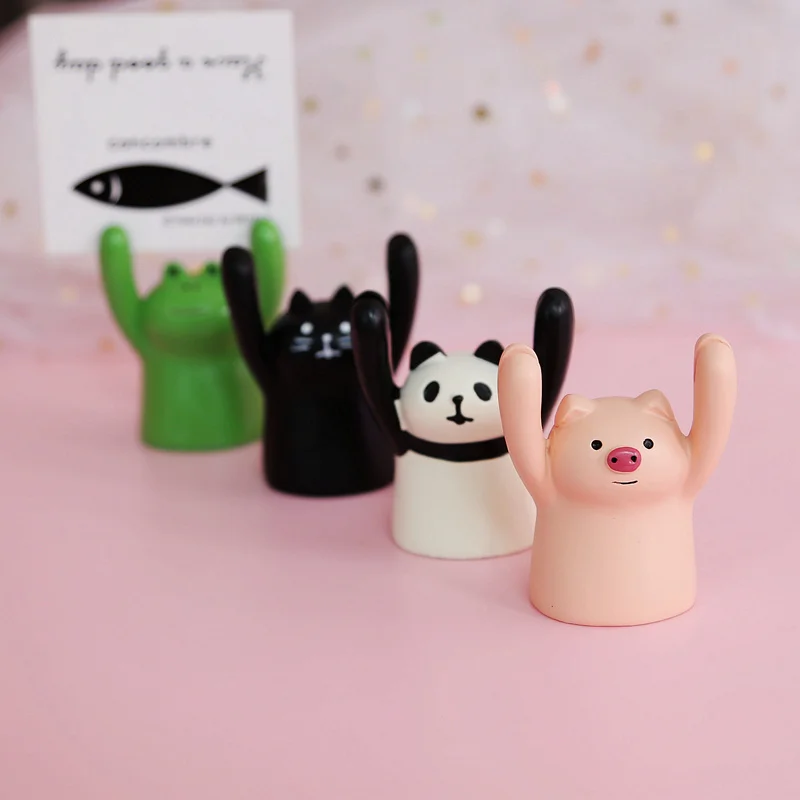 Поросенок панда кошка лягушка форма милый орнамент фото клип карта сообщение