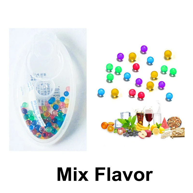 

100pcs Mix Fruit Flavor Menthol Capsule Mint Beads Explosion Pops Cigarette Filter Brush Ball For Smoking Holder Accessories