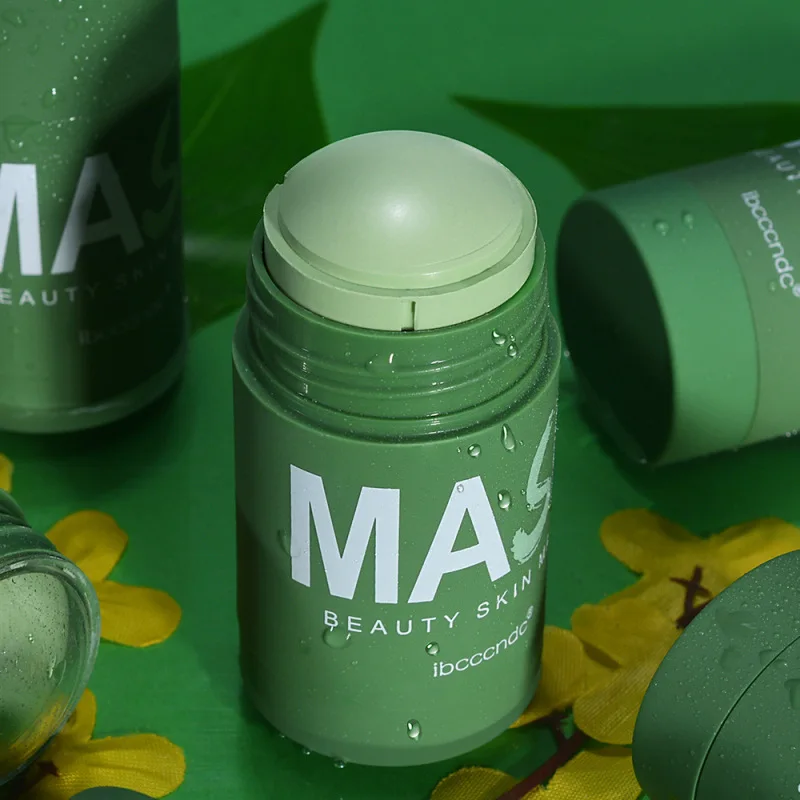 

Green Tea Clean Facial Mask Beauty Skin Moisturizing Blackhead Stick Control Acne Pores Dirt Clearing Solid Mask Hydrating Bea