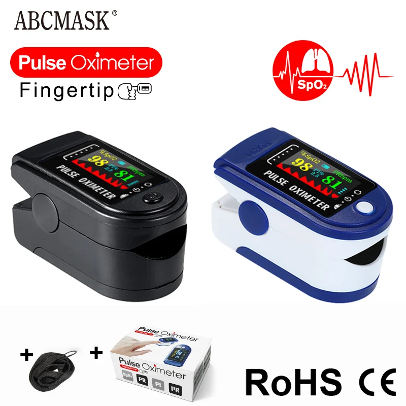 Пульсоксиметр Пальчиковый портативный с Oled экраном для измерения пульса и