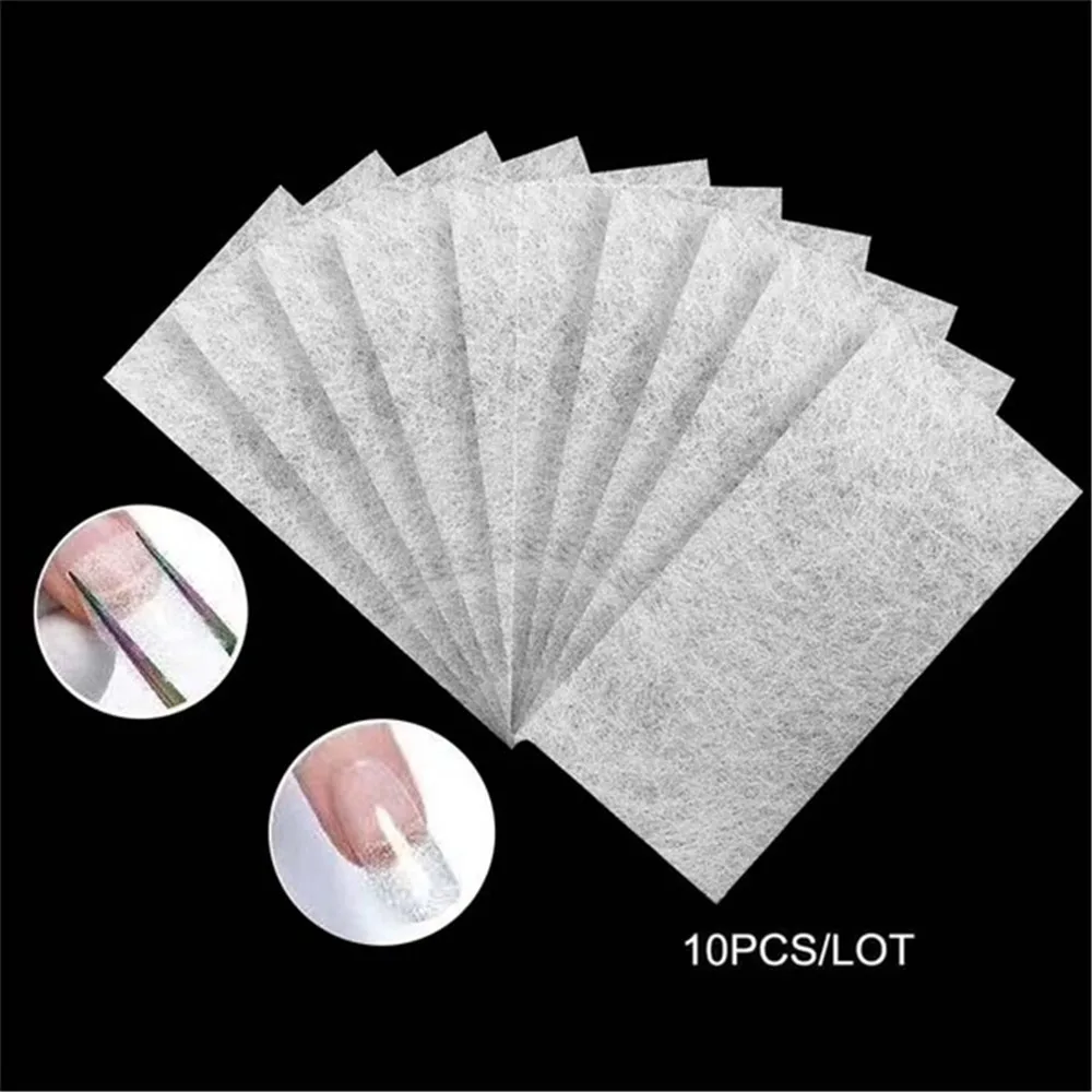 1 комплект клея для наращивания ногтей + 10 шт. стекловолокна (Стекловолоконные