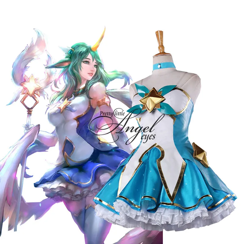 Популярная Игра LOL Guardian of the Star Soraka карнавальный костюм обувь по индивидуальному
