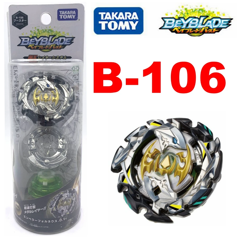 100% Оригинальный Takara Tomy Beyblade BURST B 106 Booster Emperor Forneus.0.Yr|Волчки| |
