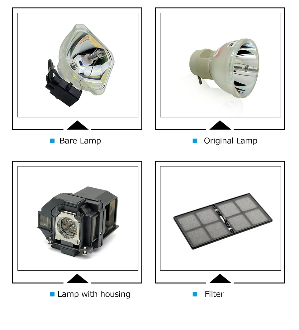 Замена лампы для ELPLP88 V13H010L88 для Epson Powerlite S27 EB-S04 EB-945H EB-955WH EB-965H EB-98H eb-s31 EB-W31 VS240