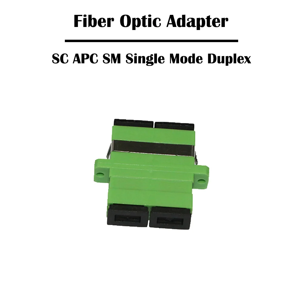 100 шт./лот SC дуплексный APC SM одномодовый волоконно-оптический адаптер для FTTH