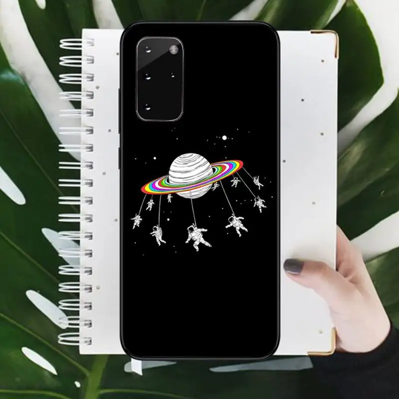 

Astronaut cartoon astronaut space Phone Case For Samsung galaxy S 9 10 20 A 10 21 30 31 40 50 51 71 s note 20 j 4 2018 plus