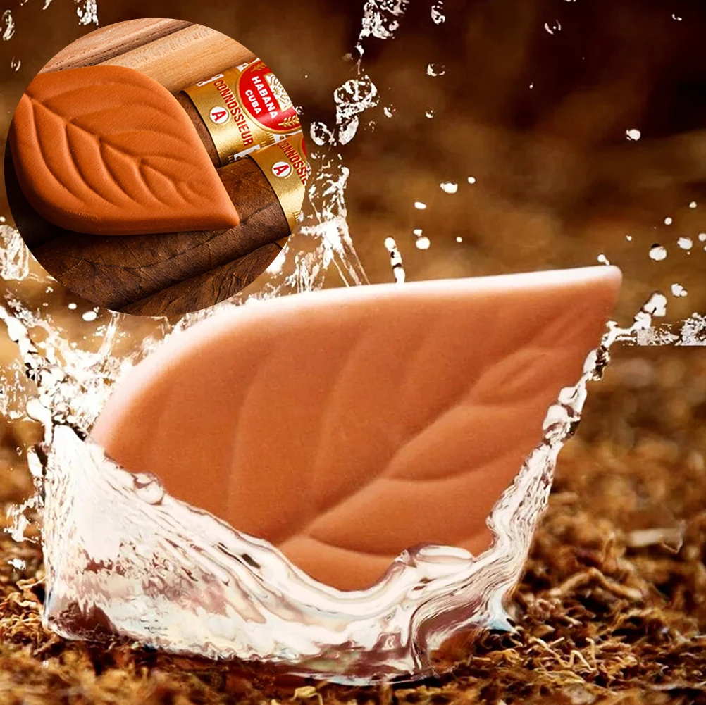

100% Natural Tobacco Hydrostone Leaf Clay Conditioning Humidity For Cigar Humidor Humidifier Smoking Tool Moisturizer