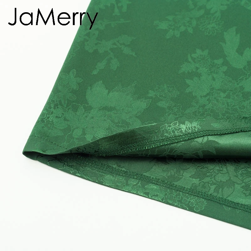 JaMerry, винтажное сексуальное короткое платье для вечеринки, фонарь, однобортное, а-силуэт, мини платье, зеленая лента, highstreet, элегантные платья
