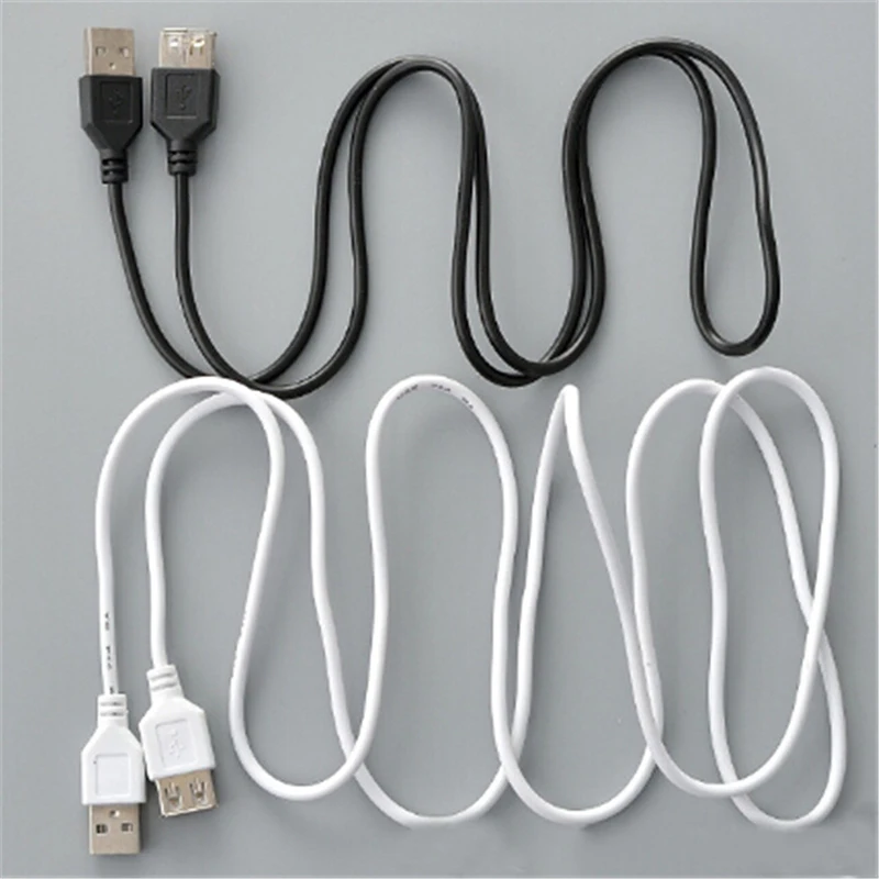 Черный USB 2 0 A-Male Удлинительный кабель высокоскоростной для зарядки и передачи