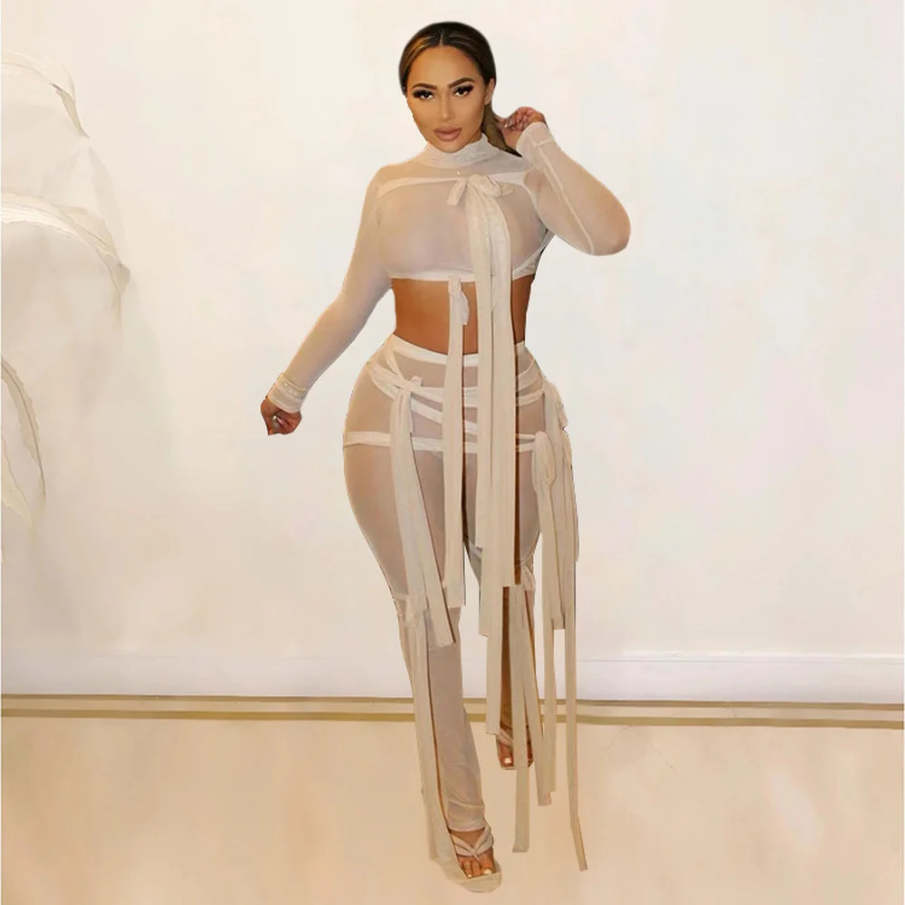 Женский хипстерский комплект из двух предметов укороченный топ с высоким