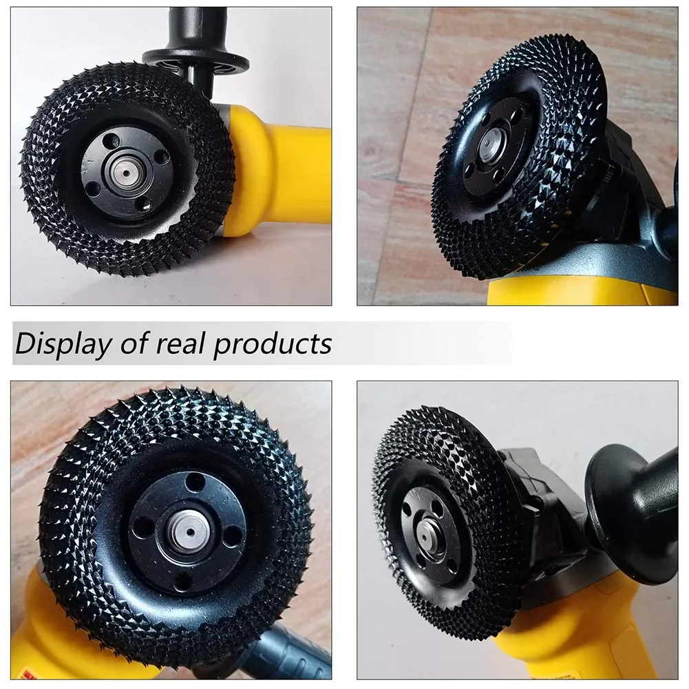 4 Inch Round Wood Angle Grinding Wheel Abrasive Disc Grinder Carbide Coating 22mm Bore Shaping Sanding Carving Rotary Tool | Инструменты
