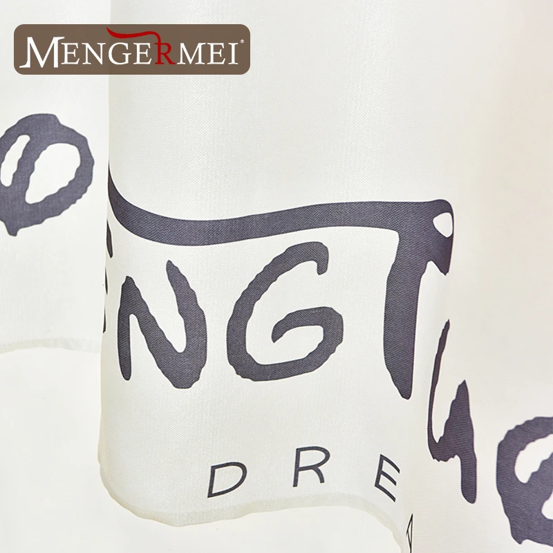 MENERMEI зеленый черный листья занавески для душа растения Ванная комната