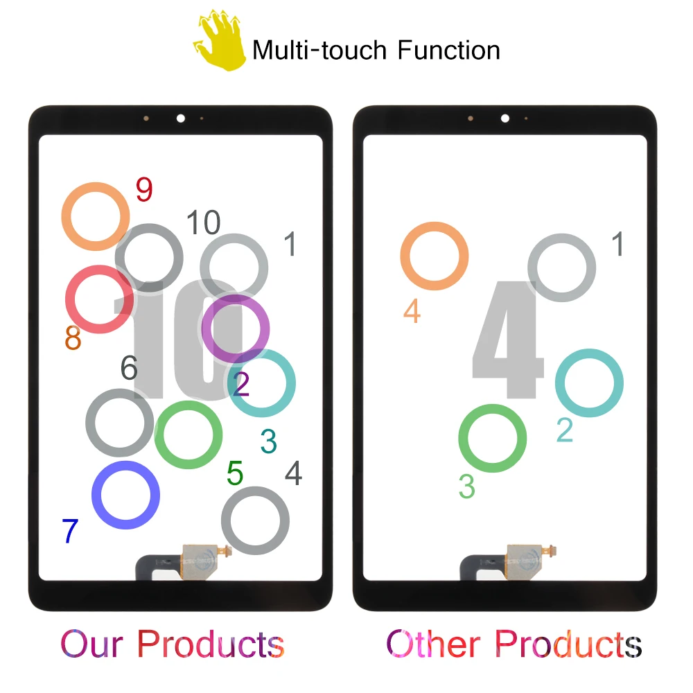 Сенсорный экран для Xiaomi MiPad 4 8 дюймов дигитайзер Mi Pad сменные детали сенсорного