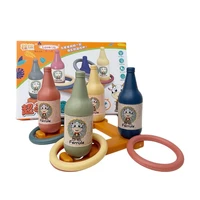 throwing toss game interactive bottle game with greatly stable base educational bottle toss toy easy assembly and storage pe