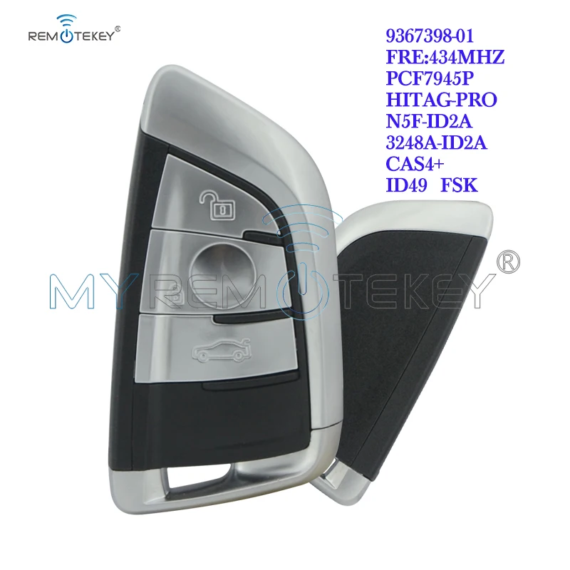 

Remtekey 3 кнопки 434 МГц умный Автомобильный ключ 9367398-01 для BMW X5 X6 брелок 936739801