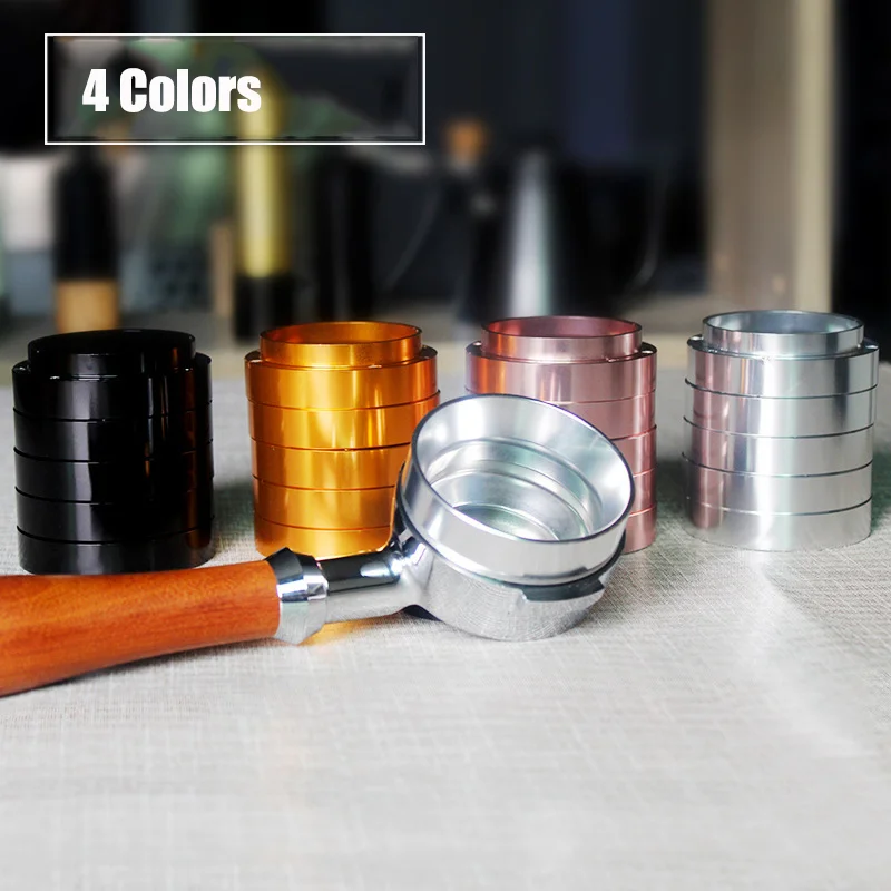 

Aluminum IDR Intelligent Dosing Ring For Brewing Bowl Coffee Powder Espresso Barista Tool For 58 51 53MM Profilter Coffee Tamper