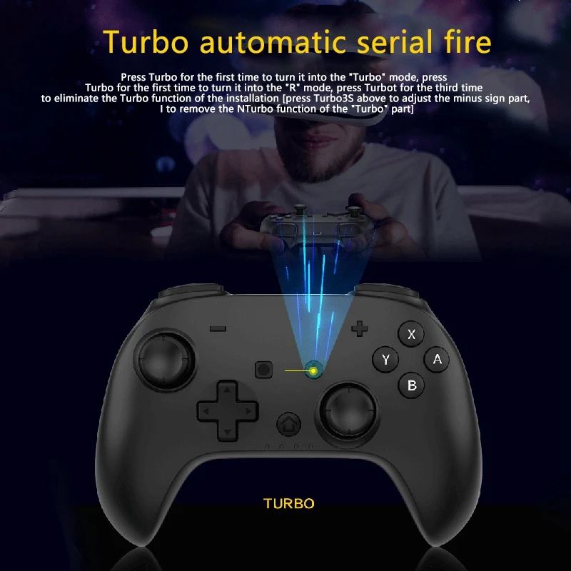 Беспроводной игровой контроллер для Nintendo Switch с 6-осевым гироскопом и поддержкой