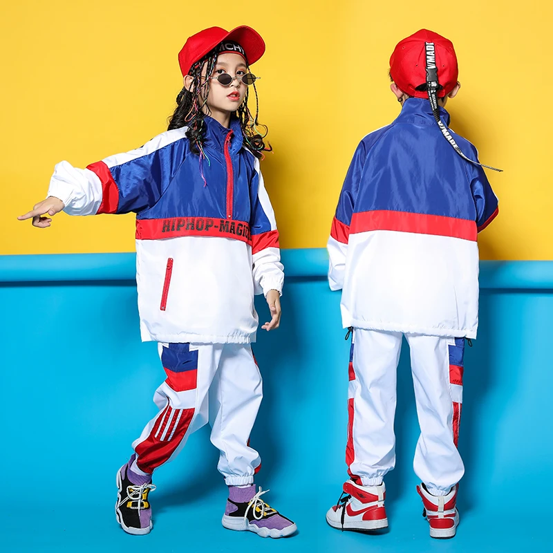 Танцевальный костюм в стиле хип-хоп для мальчиков и девочек осенняя сценическая