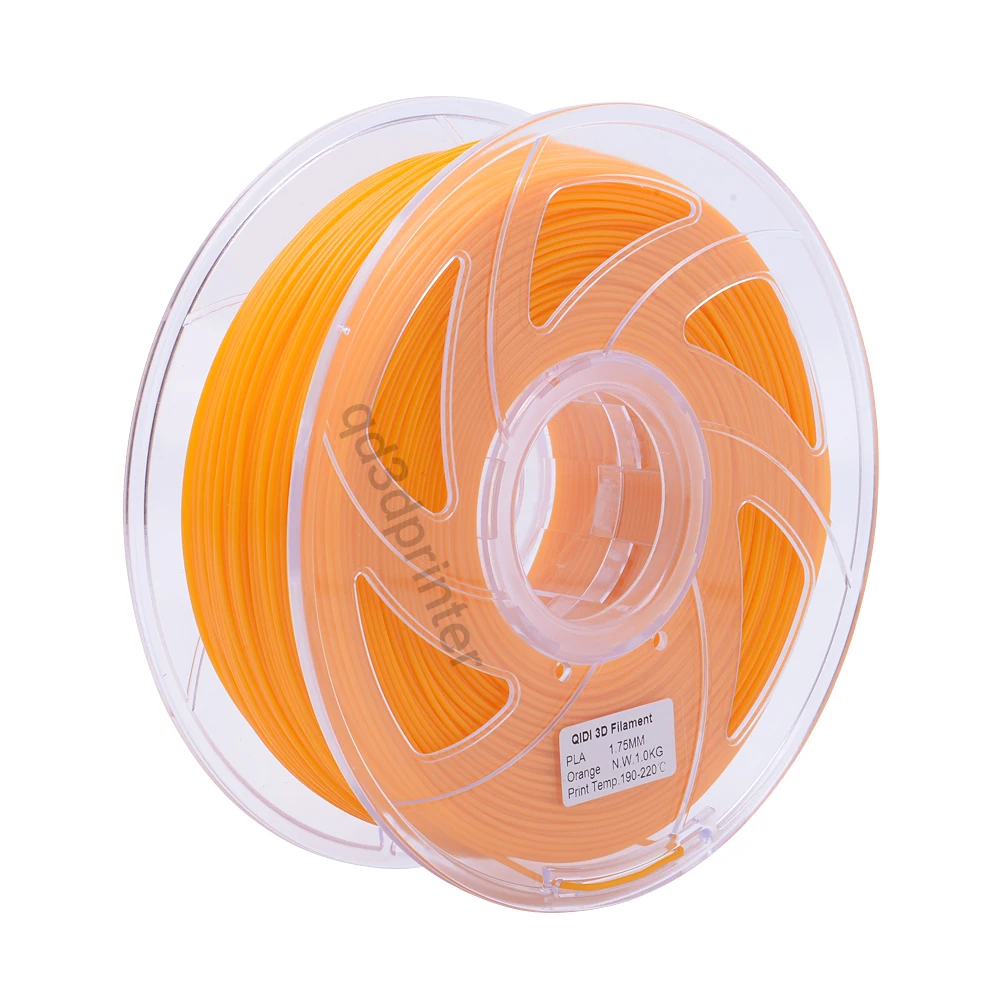 

QIDI TECH High Quality 3D Printer Filaments PLA 1.75mm orange colour 1kg