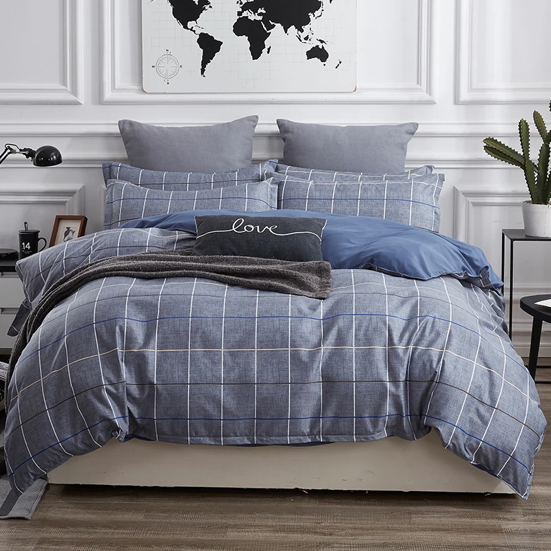

Bedding Set Duvet Cover Set Pillowcase Home Textiles 2/3pcs Bed Linen King Queen Size Dropship