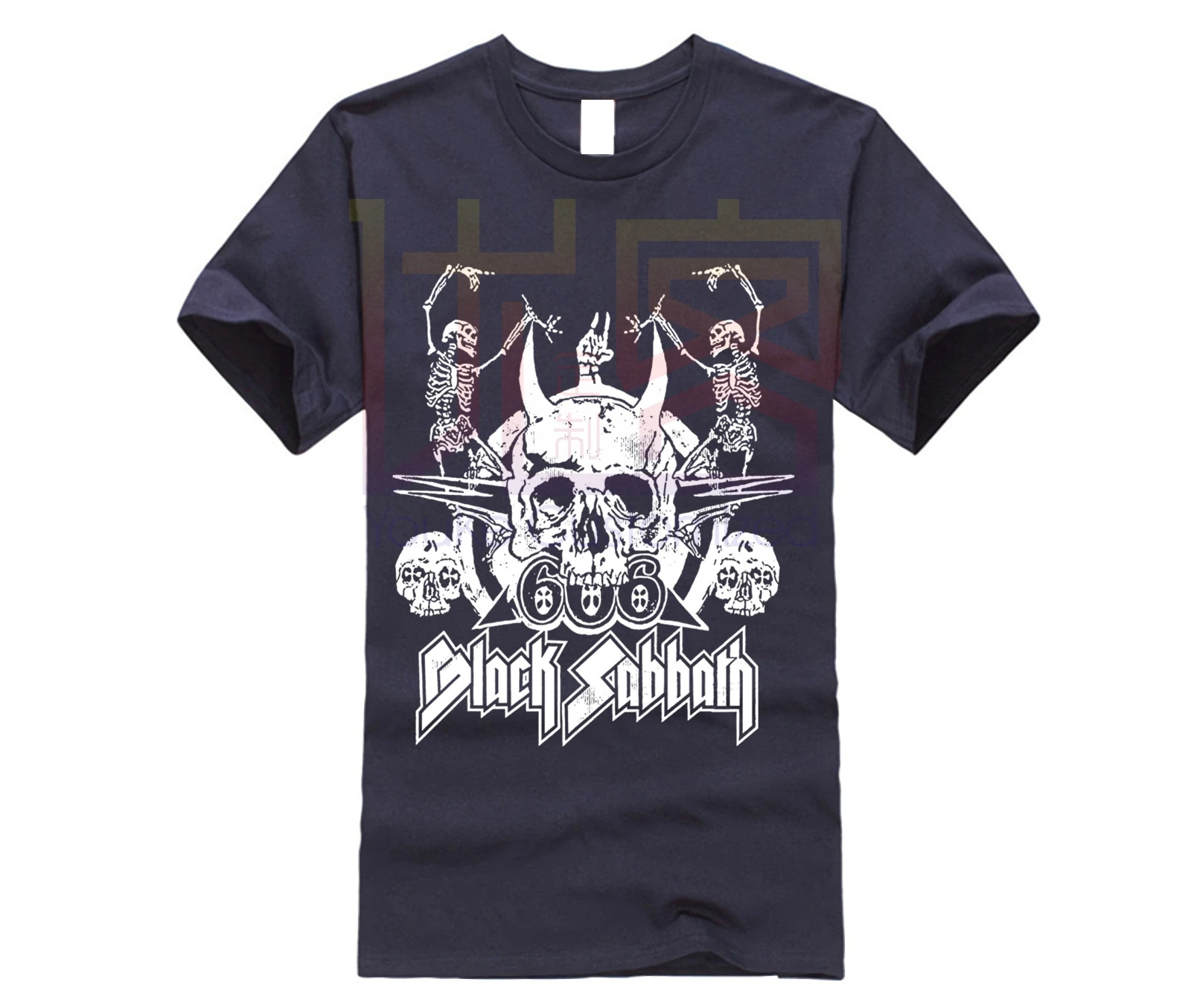 Брендовая мужская рубашка Black Sabbath 666 футболка с черепами |