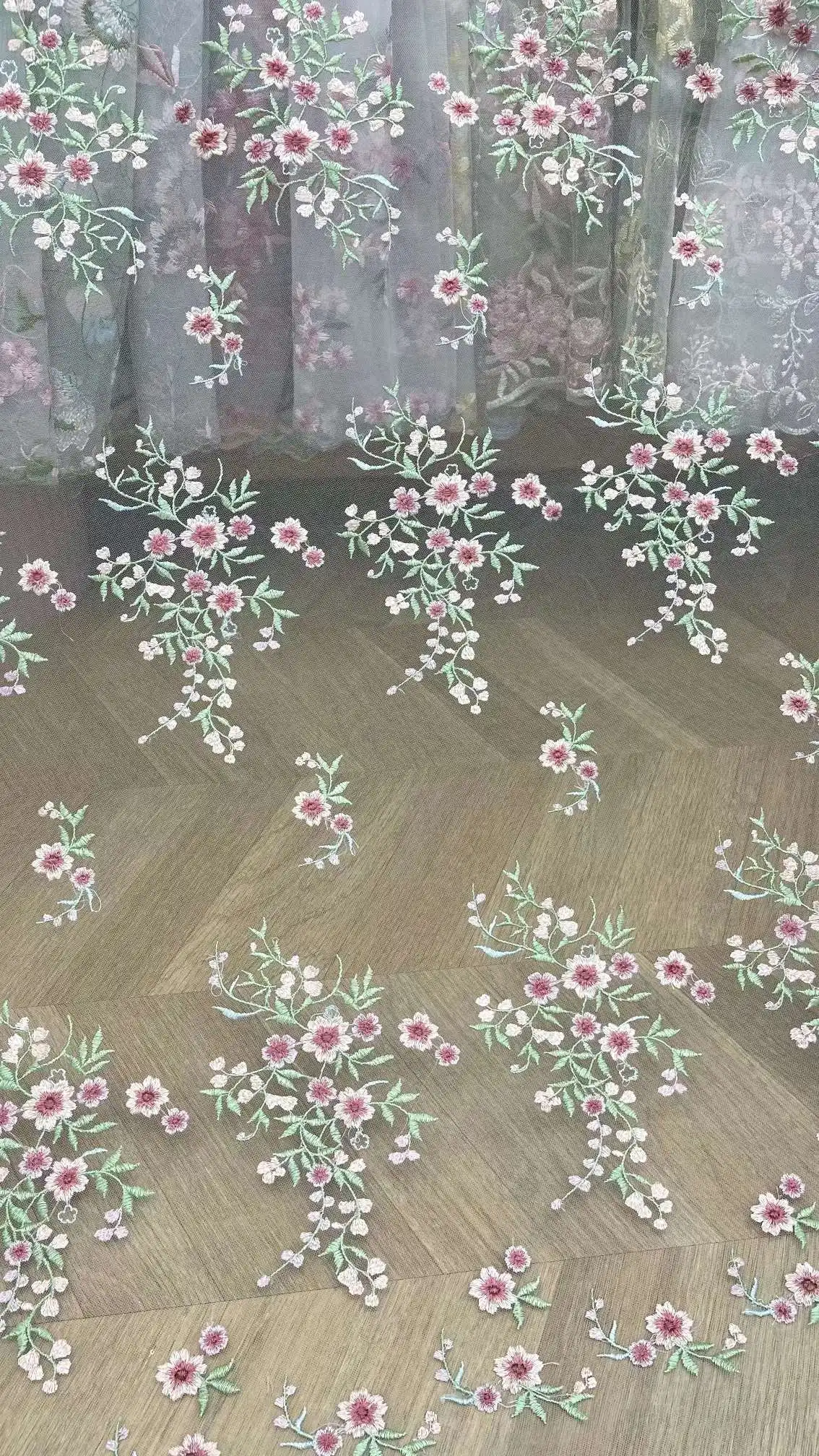 Низкая цена вышивка из ниток французское Тюлевое Сетчатое кружево нигерийская