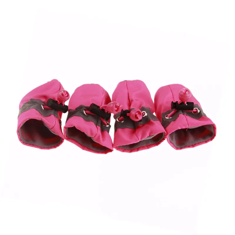 Зимняя обувь для собак 4 шт. непромокаемые ботинки от дождя и снега носки