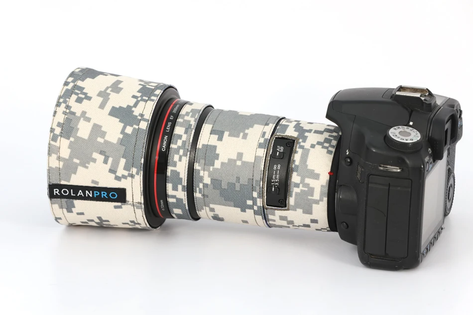 Камуфляжный водонепроницаемый чехол для объектива Canon EF 200 мм F2.8 L II USM |